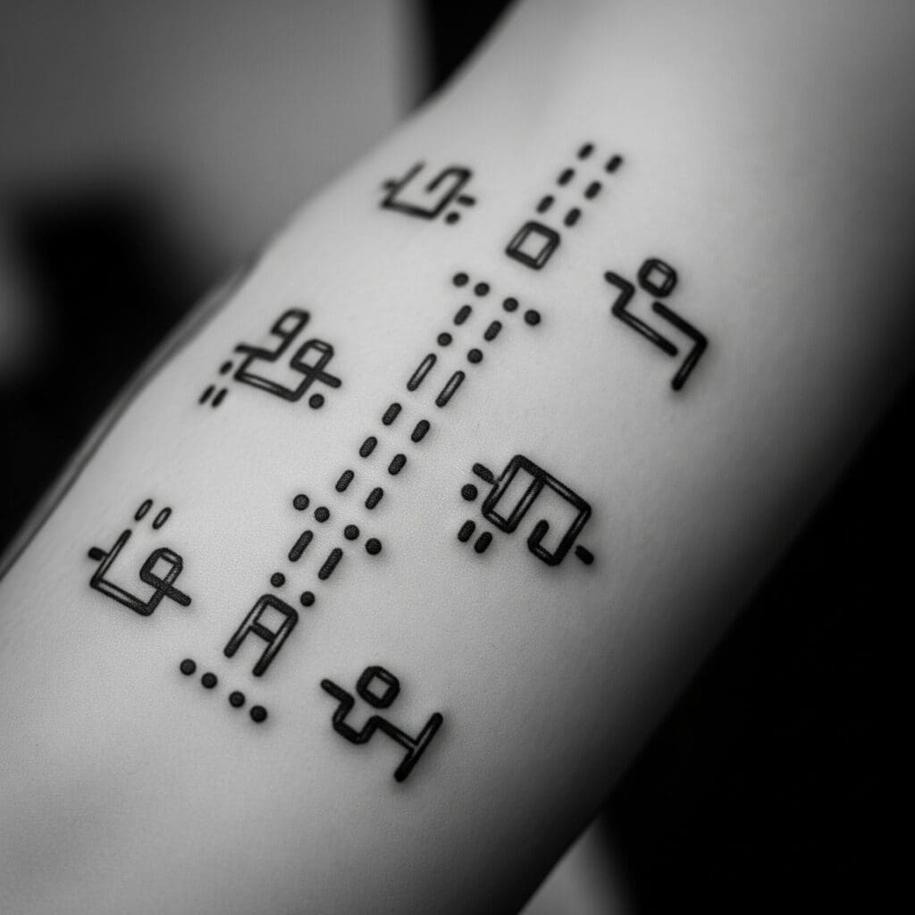 Morse Code Tattoo