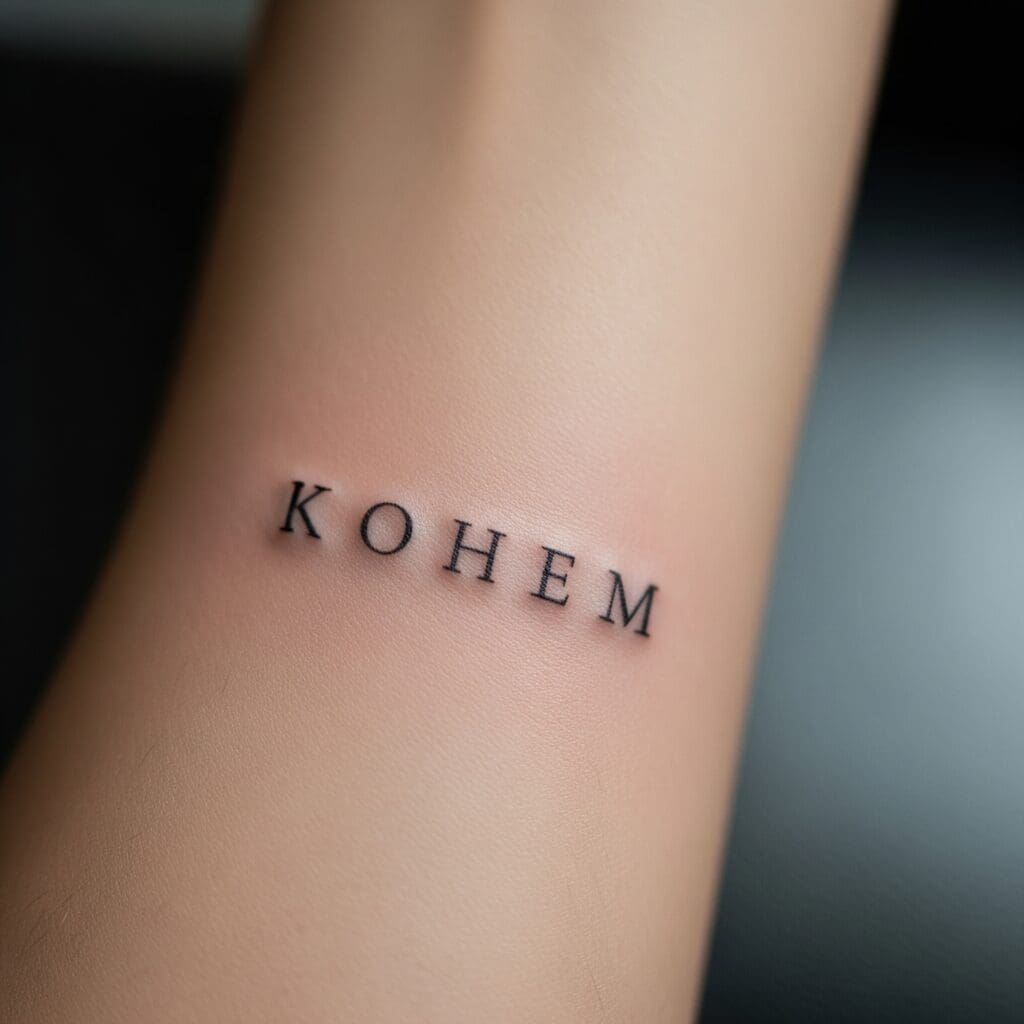 Hidden Name Tattoo