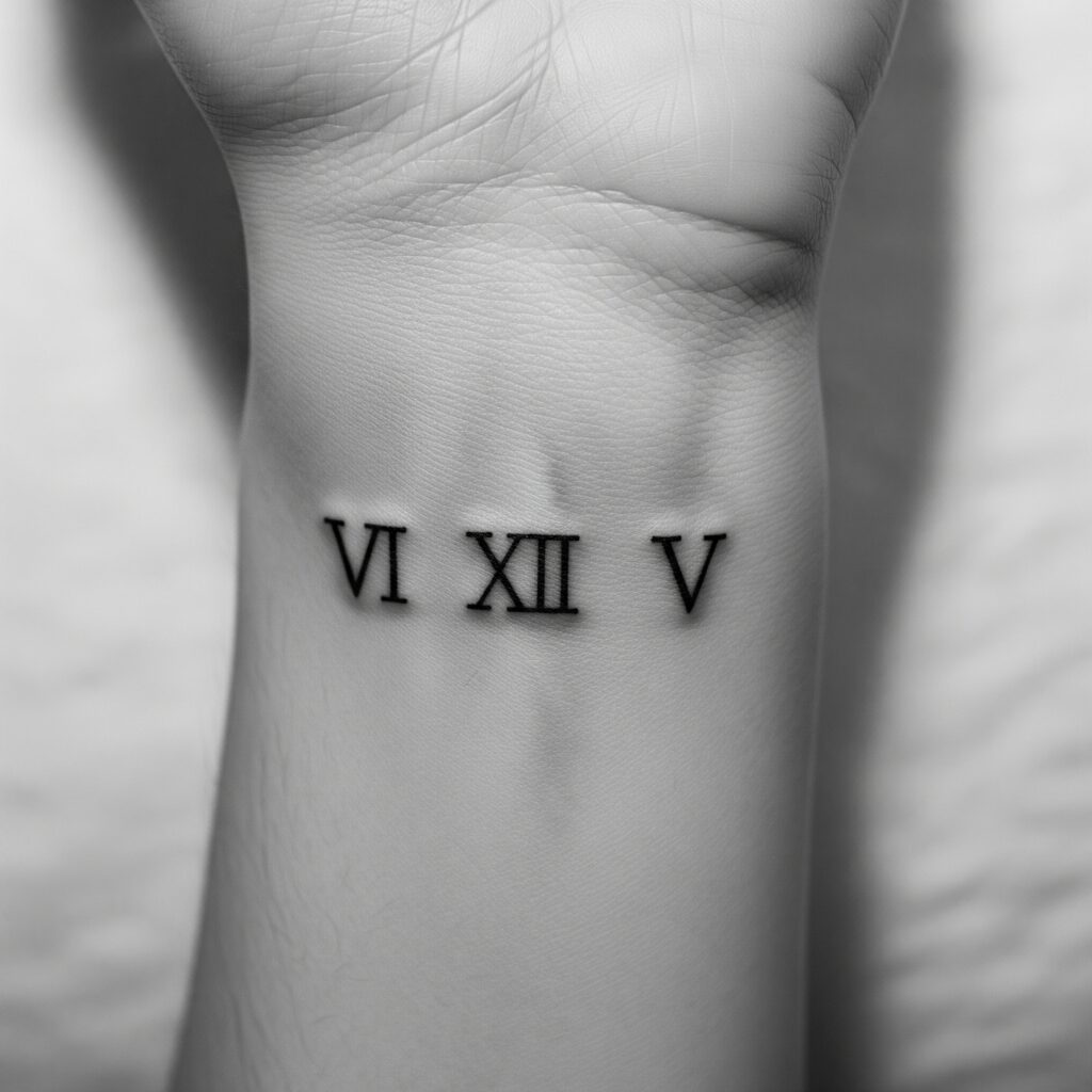 Roman Numeral Tattoo
