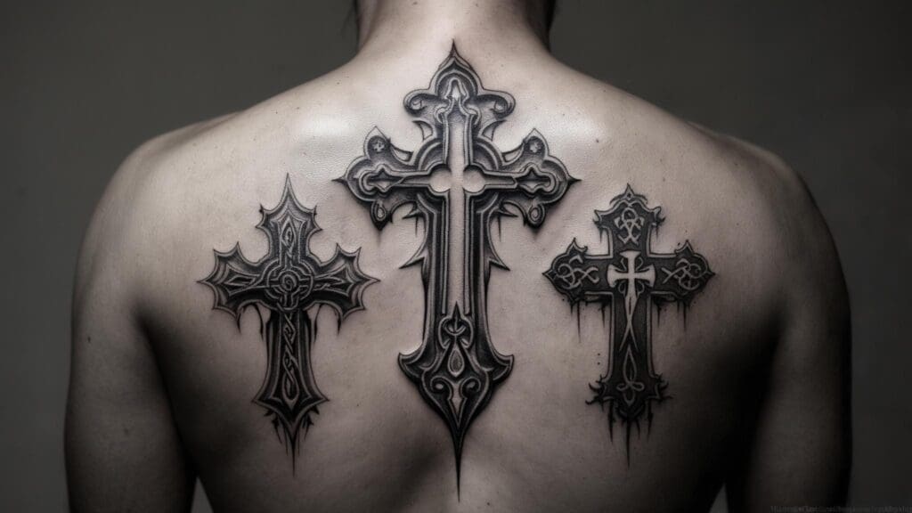 3 crosses tattoo