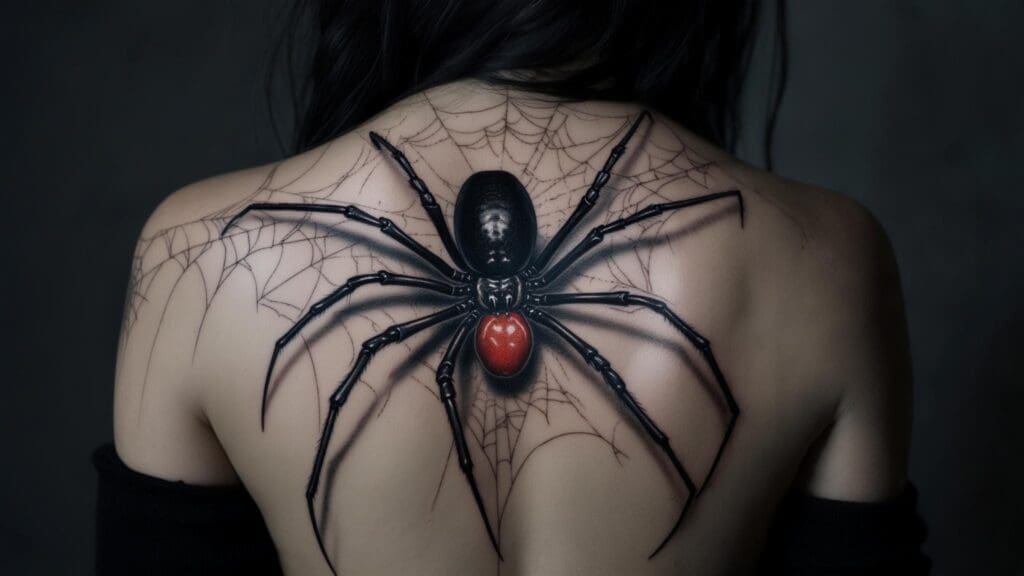 black widow tattoo