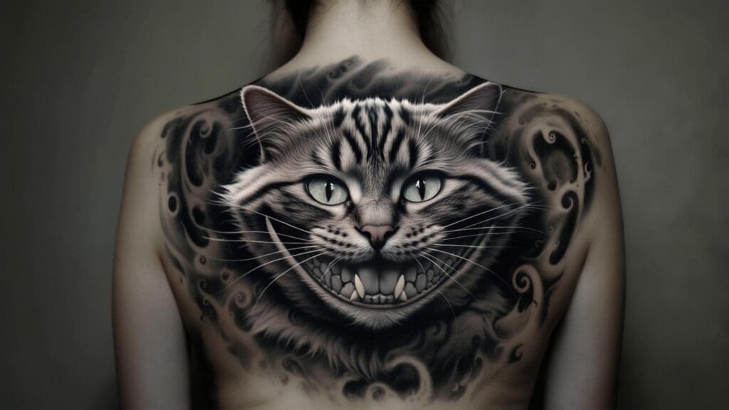 cheshire cat tattoo
