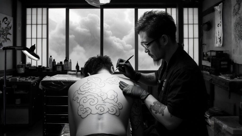 japanese cloud tattoo